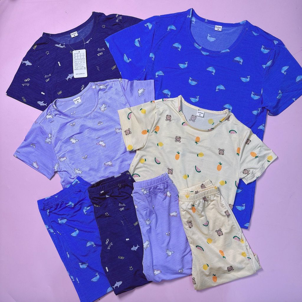 Bộ thun poly SuaFam xuất Hàn nhiều màu cho bé size 65 - 85 ( 6 - 14y )