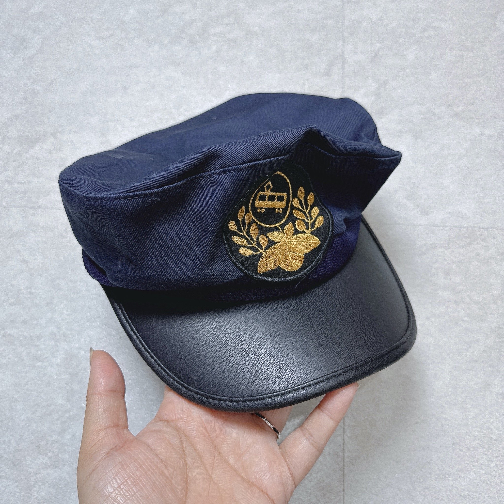 Mũ Tetsudo Cap xuất Nhật dư xịn màu đen cho bé size 6-10y