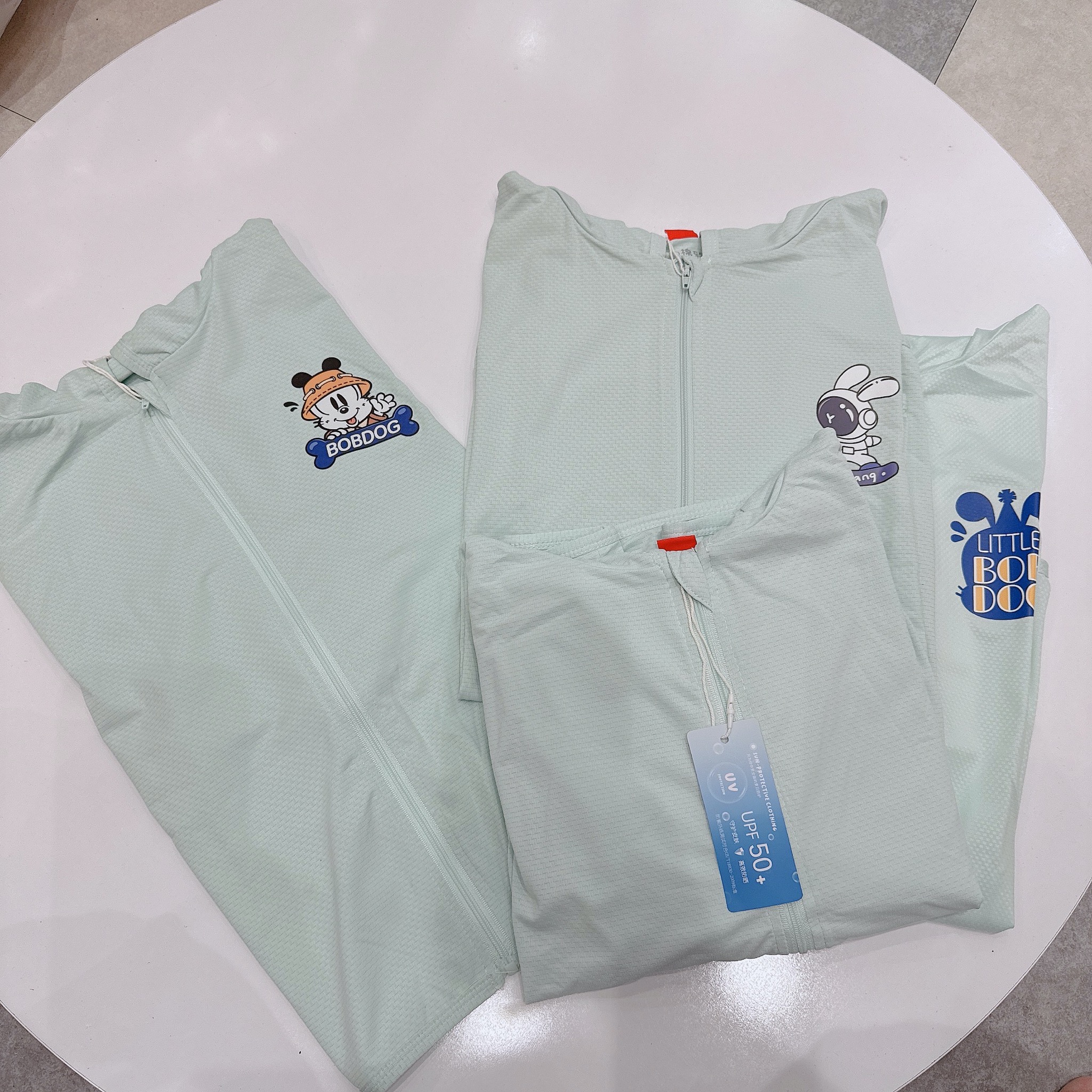 Áo khoác chống nắng vải dệt +50UPF nhiều màu họa tiết ngẫu nhiên size 110-160