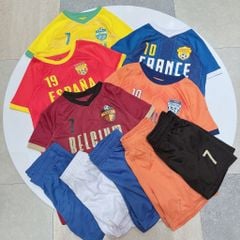 Bộ thể thao dư xịn bóng đá nhiều màu cho bé trai size 2-14y