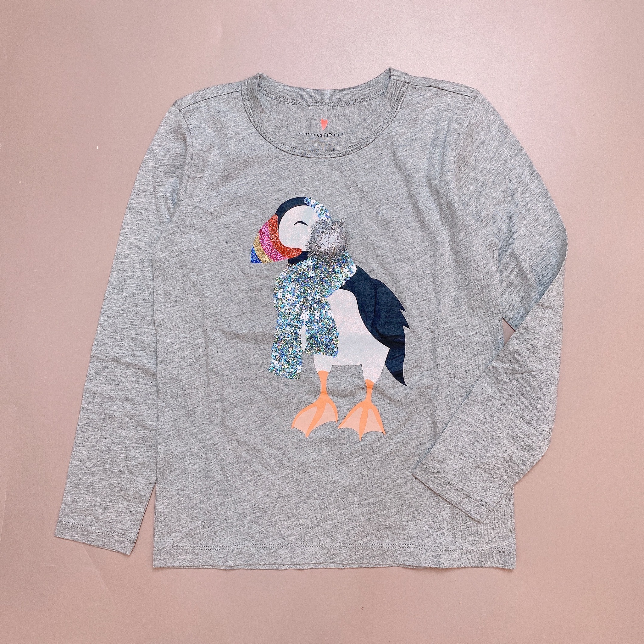 Áo cotton Crewcuts kim sa / nhũ nhiều hình động vật size 2 - 12y