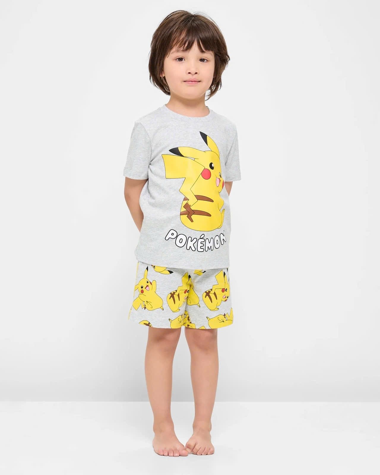 Bộ cotton Disney Pokemon, Ninja rùa, Sonic, Spiderman nhiều màu cho bé trai size 3-10y
