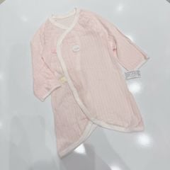 Body sơ sinh Agabang hồng thỏ vải thông hơi bé gái size 0-6m