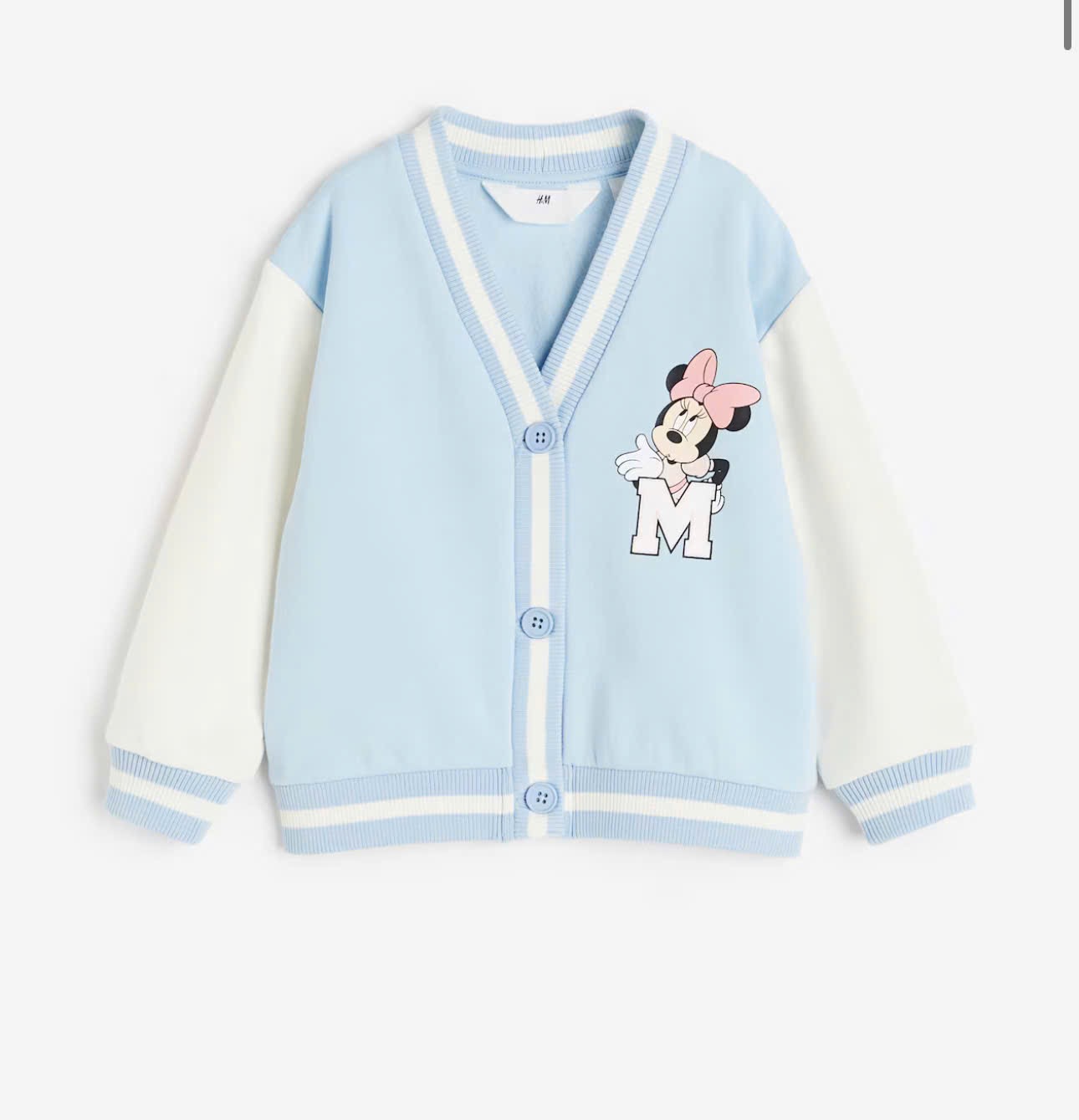 Áo khoác nỉ bomber HM 3 mẫu Bé Gái size 2 - 10y