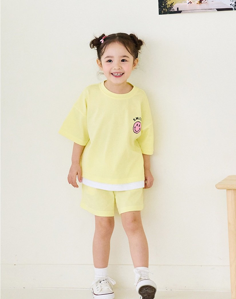 Bộ cotton Bebezoo mặt cười 3 màu BTBG size 100-150