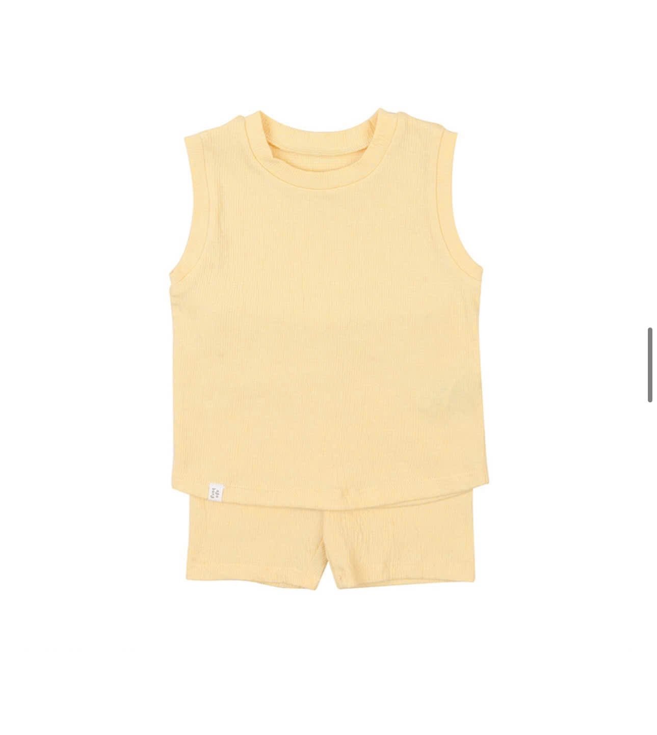Bộ sát nách Agabang xuất Hàn trơn nhiều màu cho bé size 80-120