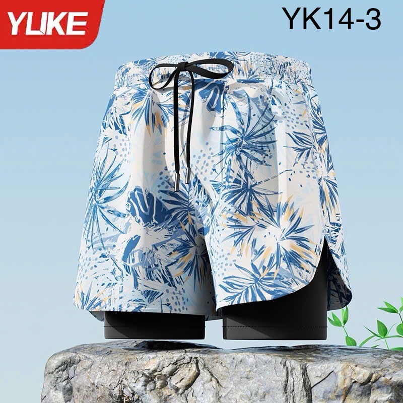 Quần bơi YUKE nhiều màu cho Bố và Bé trai dòng đại size L-3XL (45-90kg)