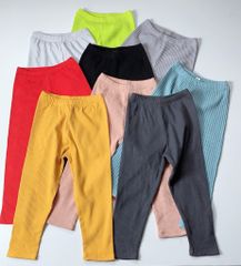 Quần legging tăm Mia Kid trơn nhiều màu