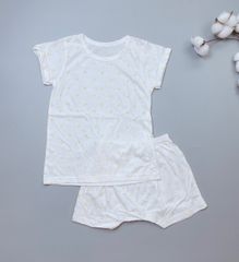 [30%] Bộ cotton Moimolpi trắng hoa nhí vàng