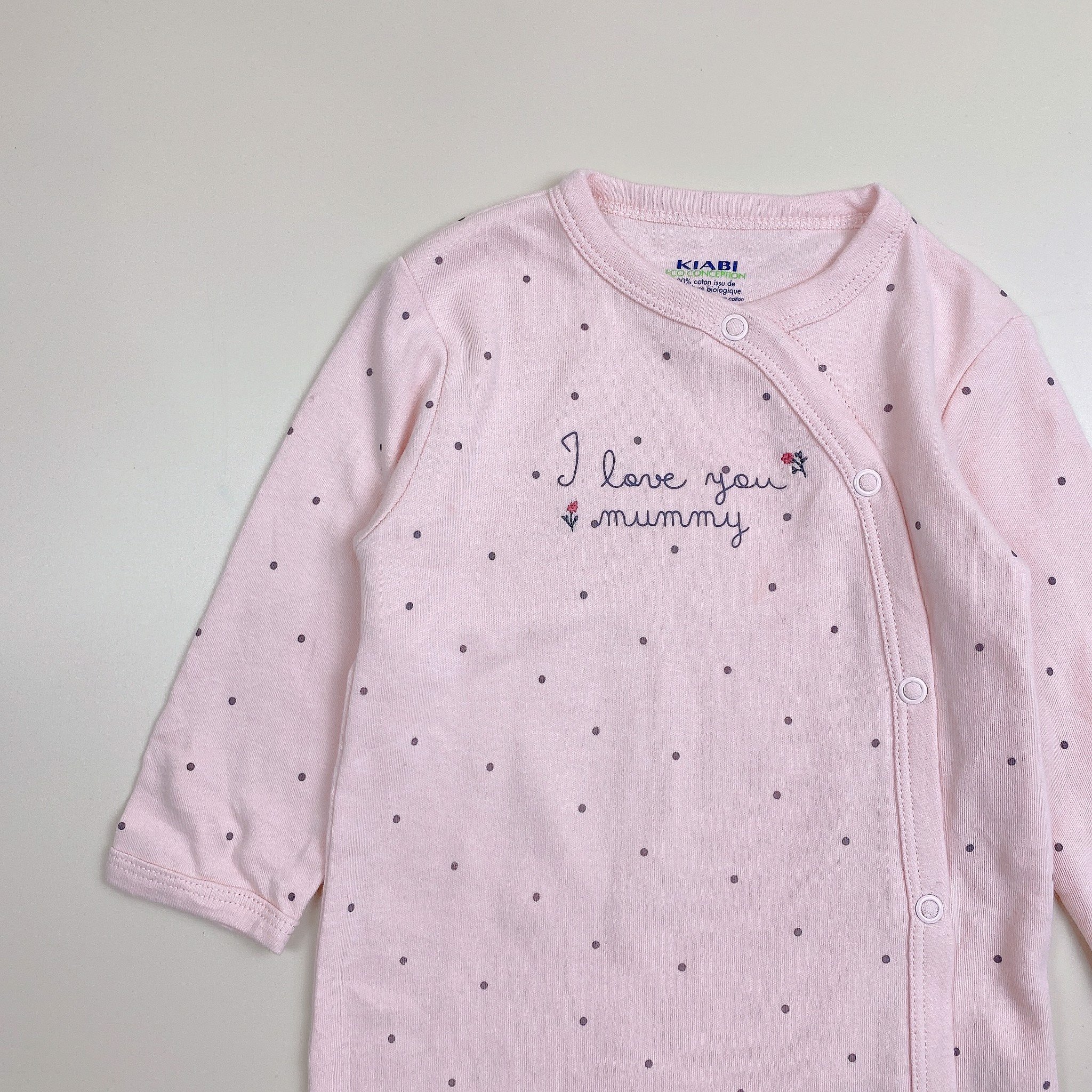 Body cotton liền thân Kiabi nhiều mẫu Bé Gái