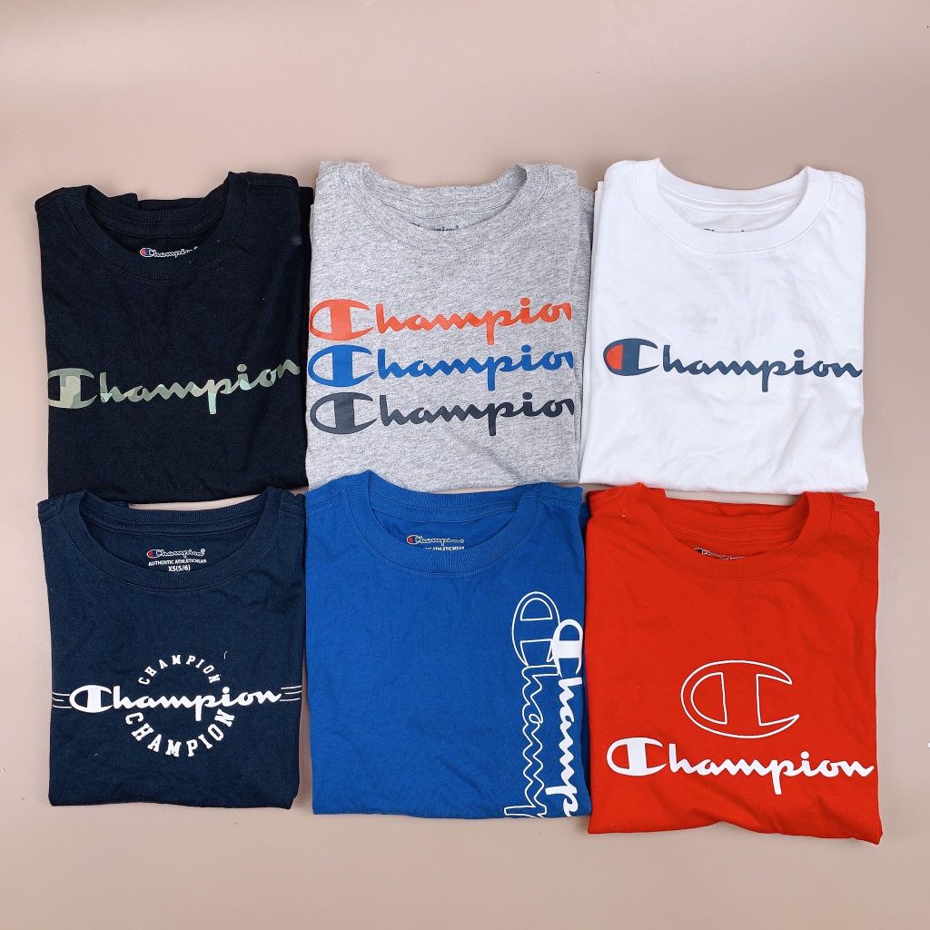 Áo cotton Champion nhiều màu BT dòng đại 6-20y