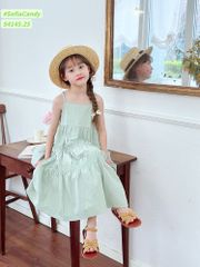 S4145 - Váy thô Sofia Candy màu xanh mint dáng maxi size 1-10y