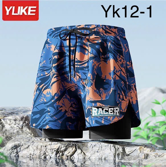 Quần bơi YUKE nhiều màu cho Bố và Bé trai dòng đại size L-3XL (45-90kg)