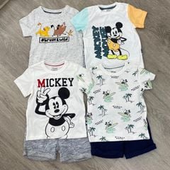 Bộ cotton cộc tay Disney Baby C&A dòng nhí nhiều hình BT