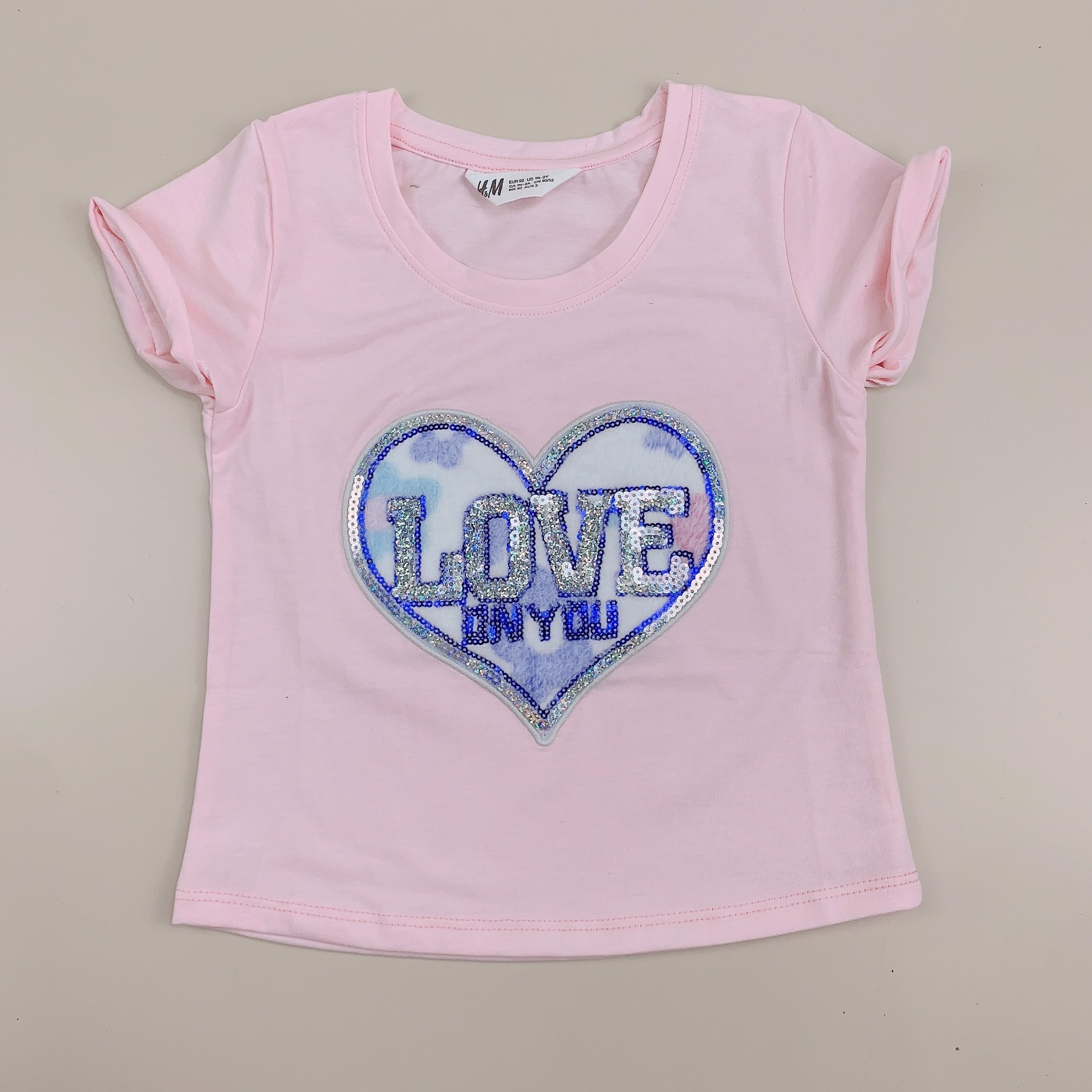 Áo cotton HM kim sa nhiều màu BG 2-10y