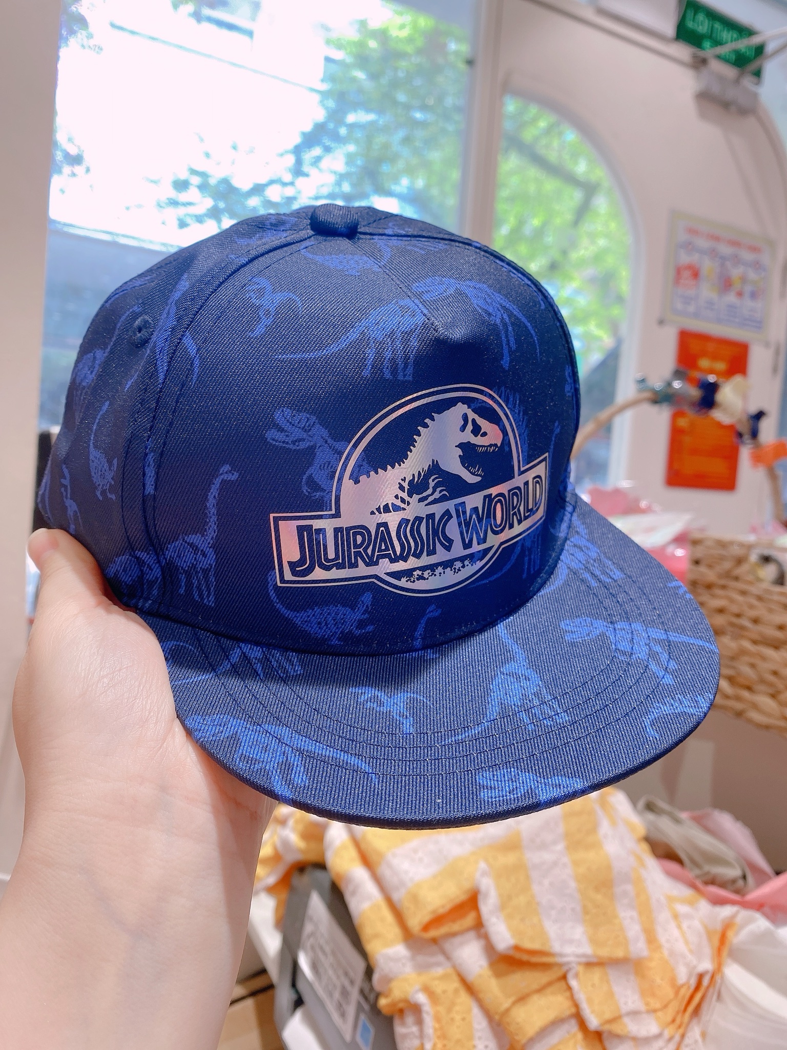 Mũ lưỡi trai HM navy KL Jurassic World size 1-8y