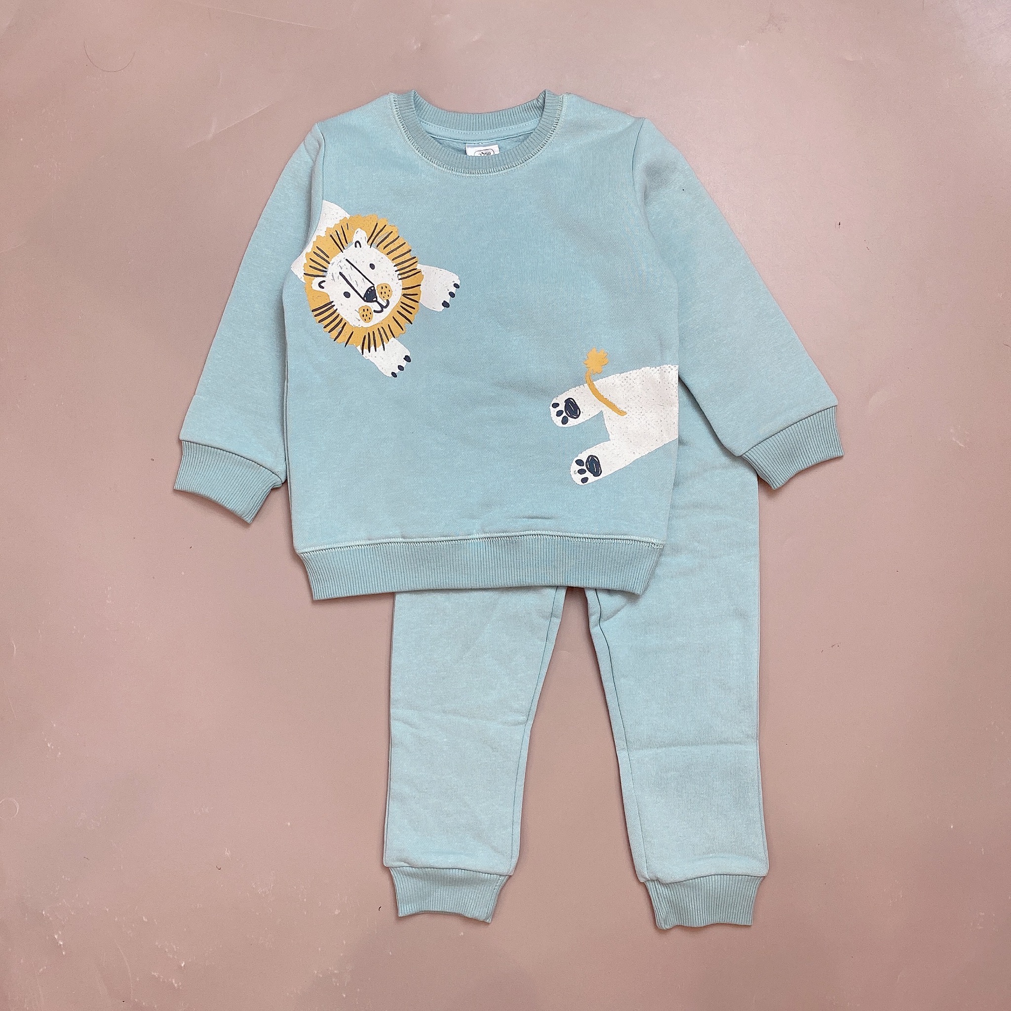 Bộ nỉ bông Muji nhiều hình Disney Bé trai size 2 - 5y