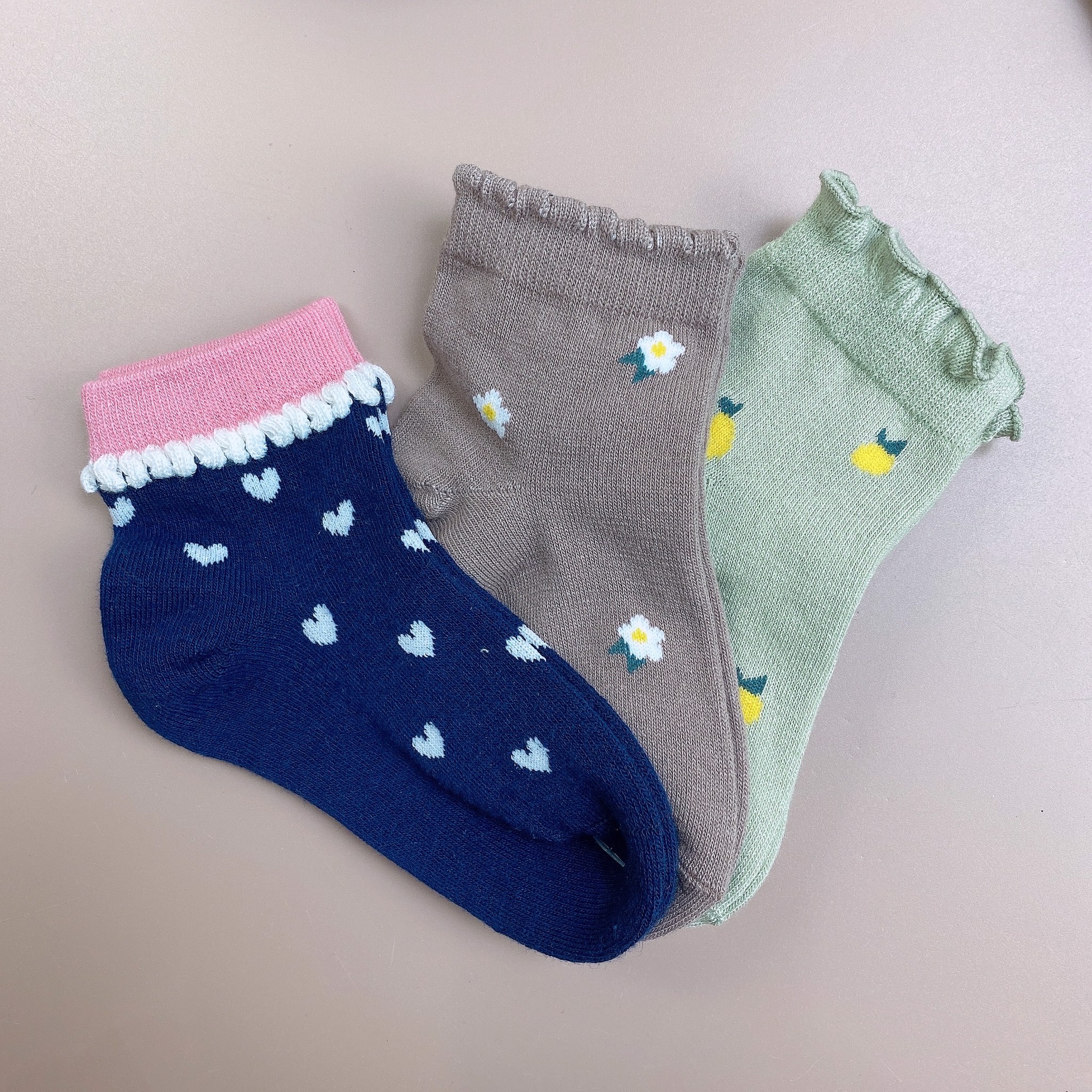 Set 3 tất xuất Nhật Elfindoll trộn hình Bé Gái (ngẫu nhiên)