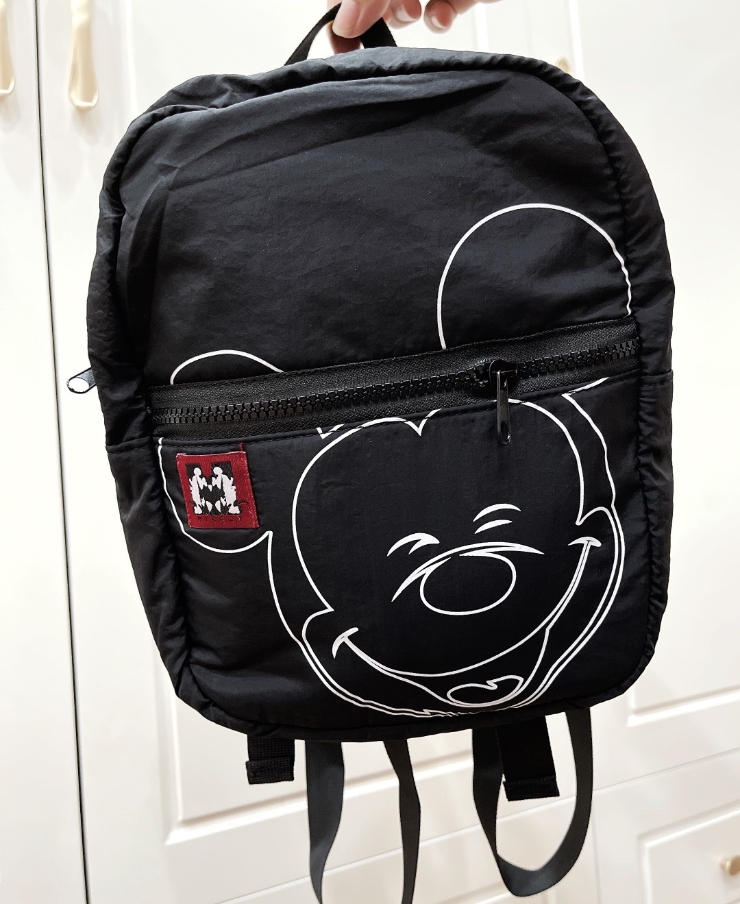 Balo vải dù màu đen Mickey