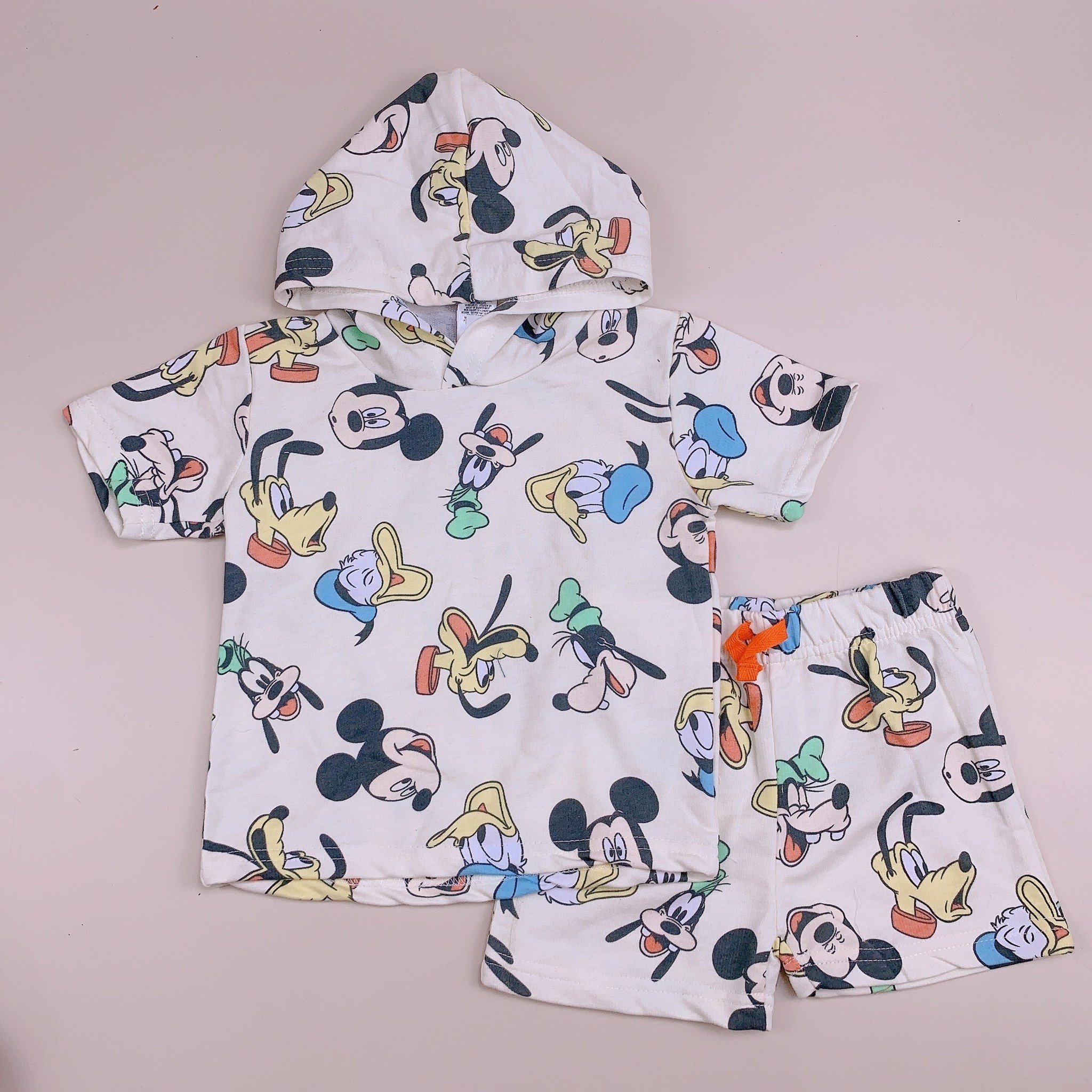 Bộ cotton Disney Baby áo có mũ nhiều hình BTBG