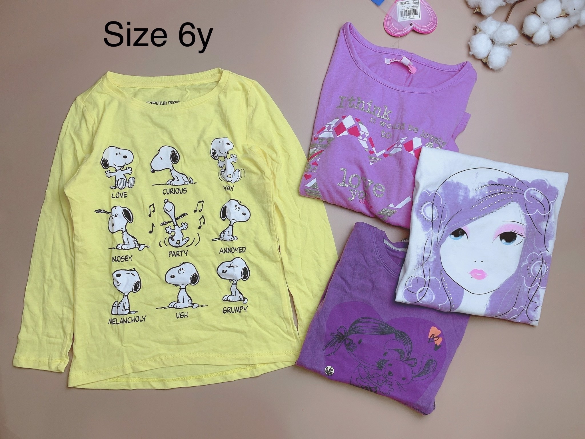 [6y] Áo cotton dư xịn nhiều hãng - size 6y