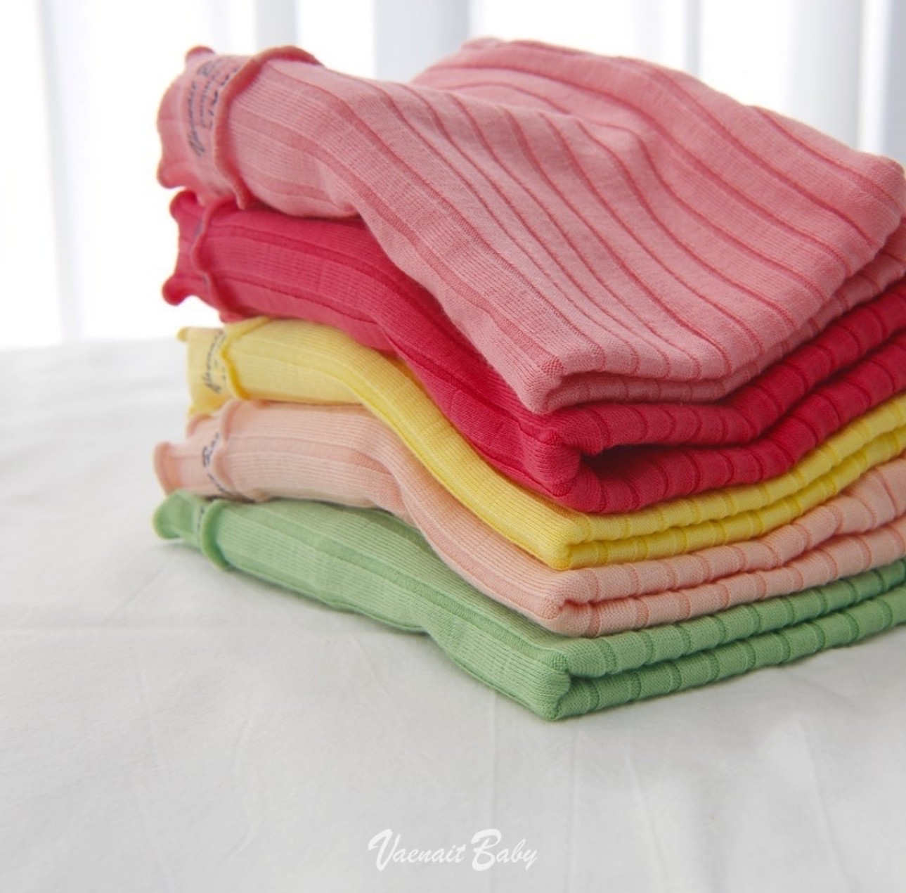 Bộ thun tăm Vaenait Baby xuất Hàn bèo gấu 5 màu size 70 - 150