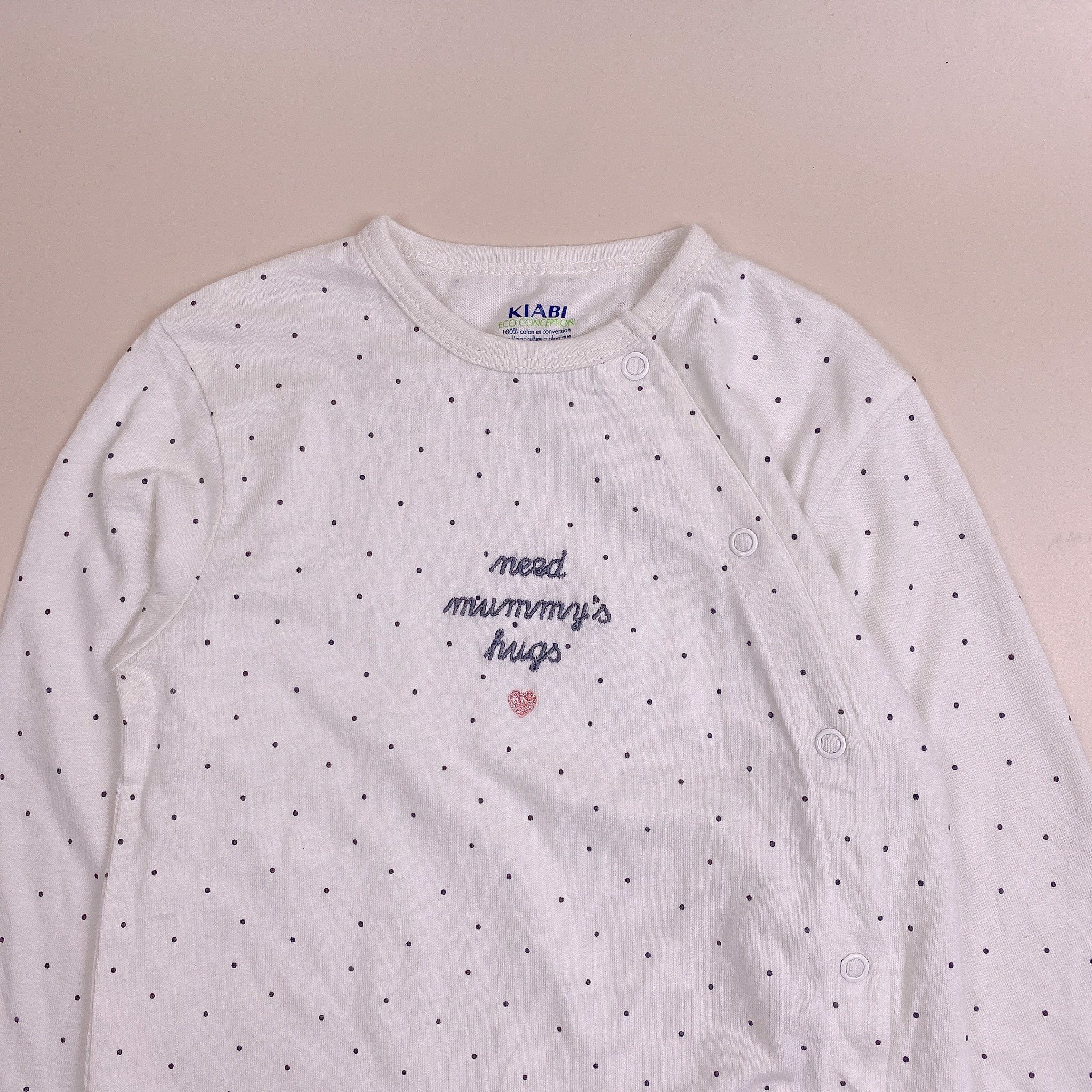 Body cotton liền thân Kiabi nhiều mẫu Bé Gái