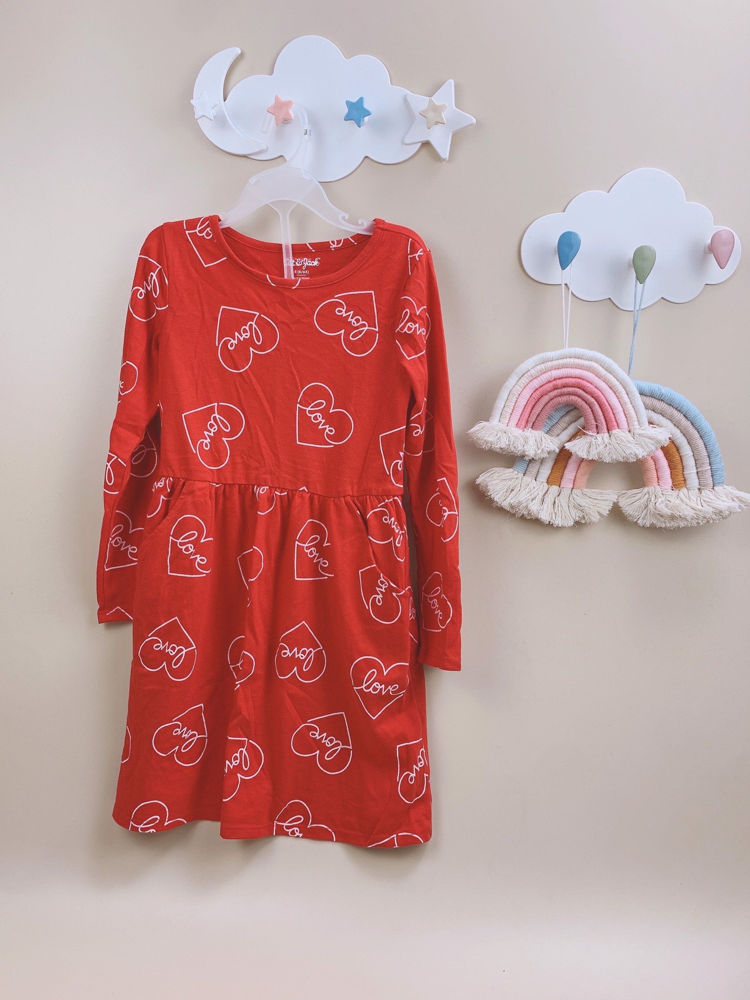 Váy cotton dài tay Cat Jack hoạ tiết BG 5-18y (Bảng màu 1)
