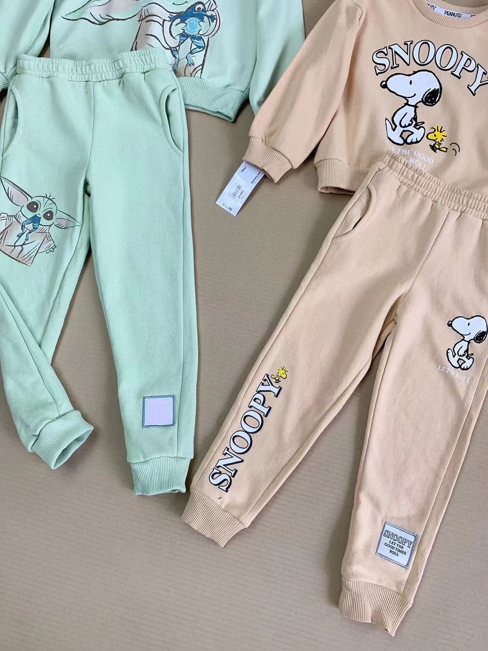 Bộ nỉ bông Disney Juniors nhiều hình dòng Nhí size 12m - 5y