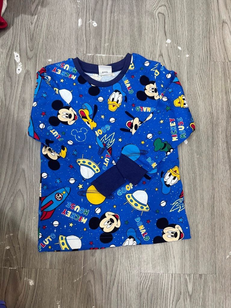 Áo cotton matalan xanh mickey donal vũ trụ