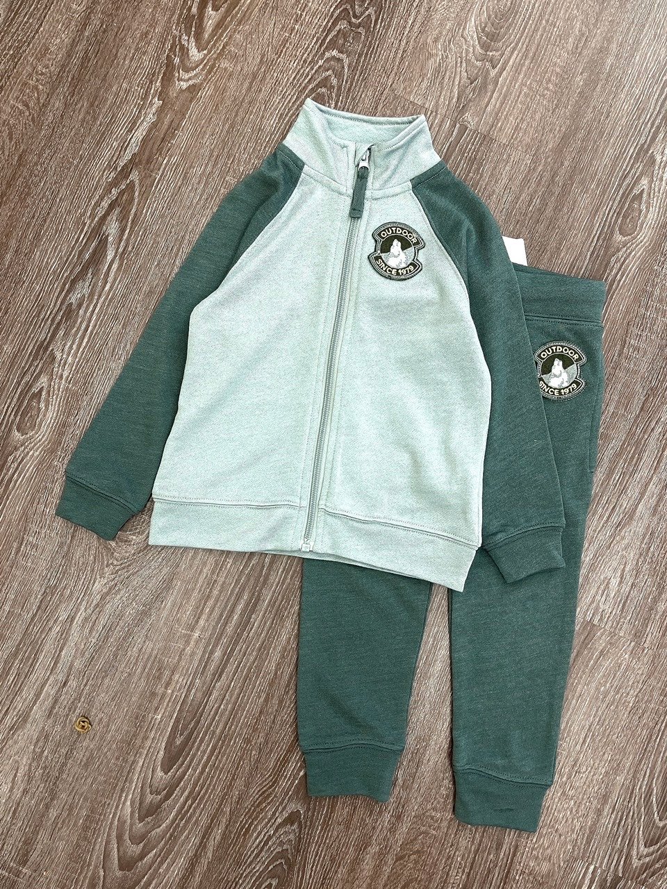 Bộ da cá Merino Wool Content vai giác lăng phối màu size 92 - 140