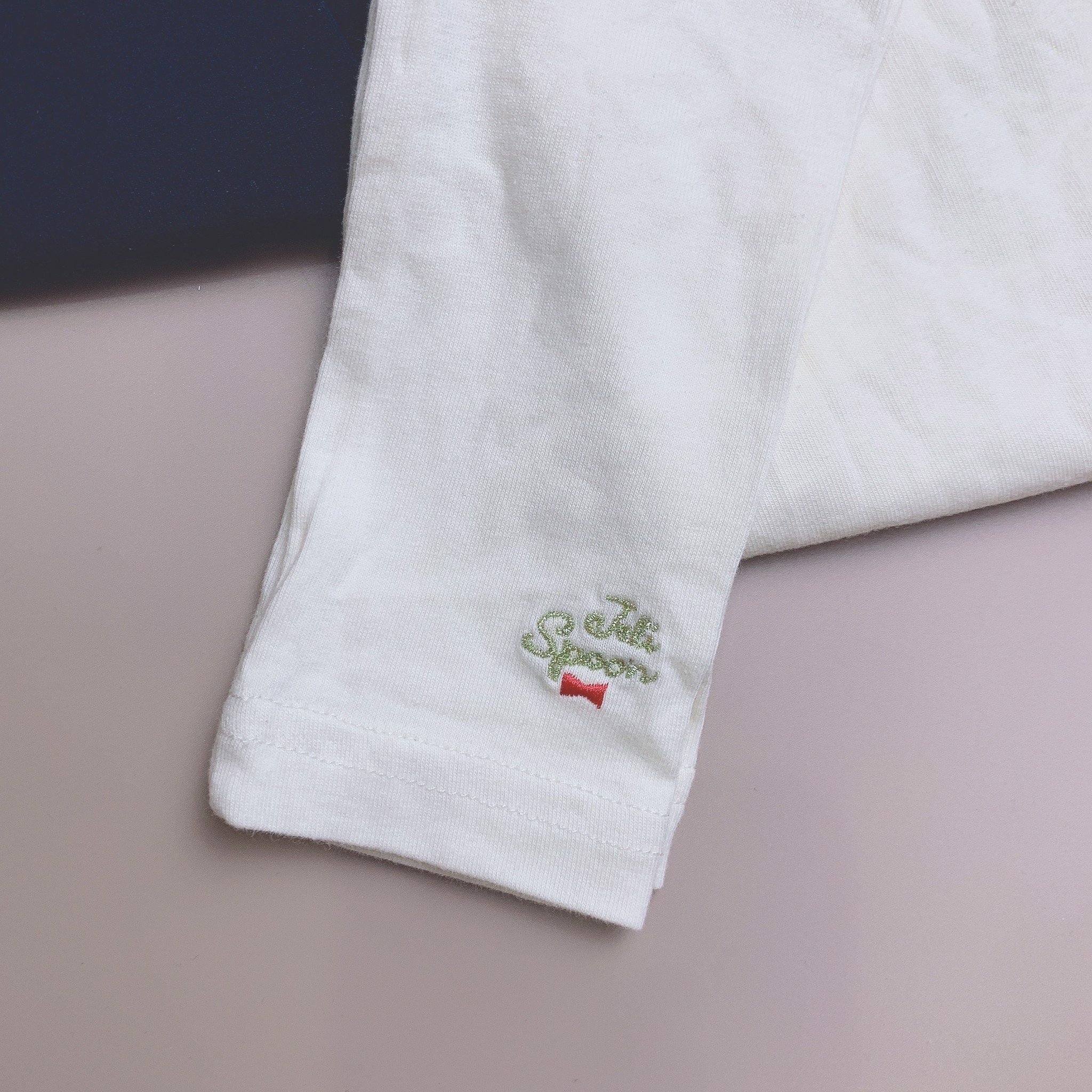 Legging Jelispoon cotton gấu thêu chữ nơ