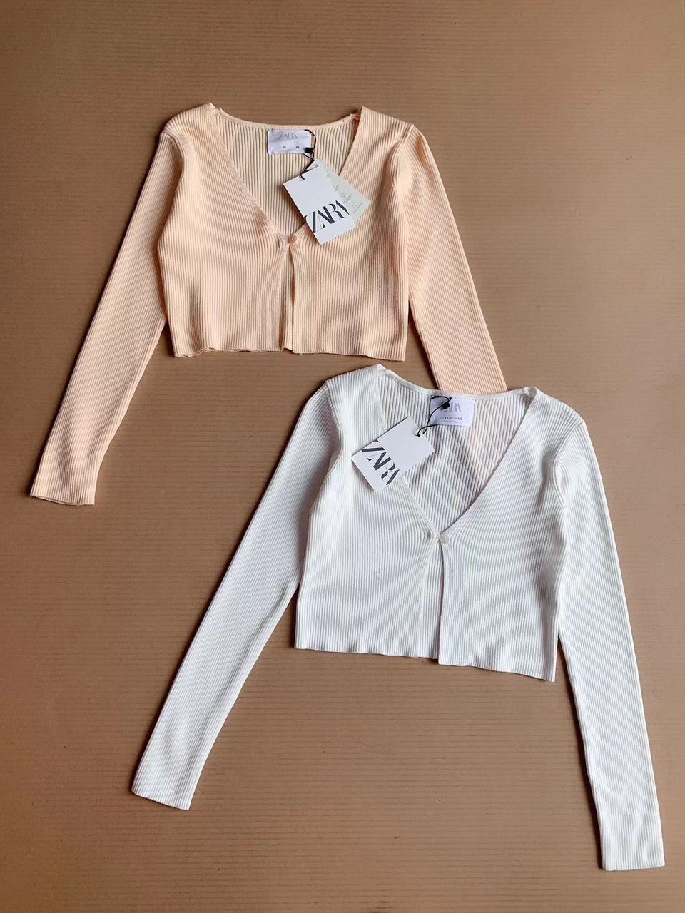 Cardigan len Zara cài 1 khuy ngực 3 màu size 6 - 14y