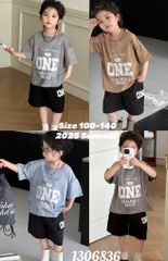 13068 - Bộ cotton QC TYTX Baby nhiều màu cho bé trai size 100-140