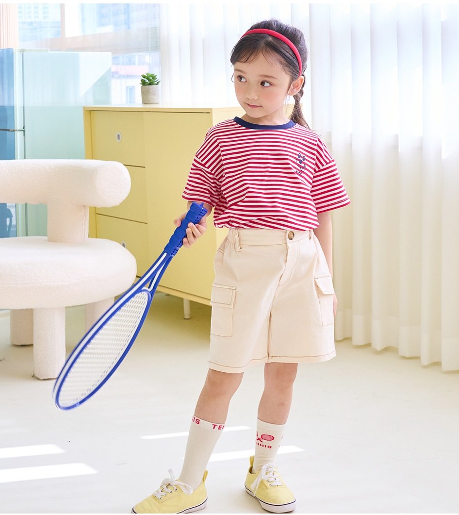 Quần short kaki Bebezoo túi hộp 2 màu kem/rêu BTBG size 100-150