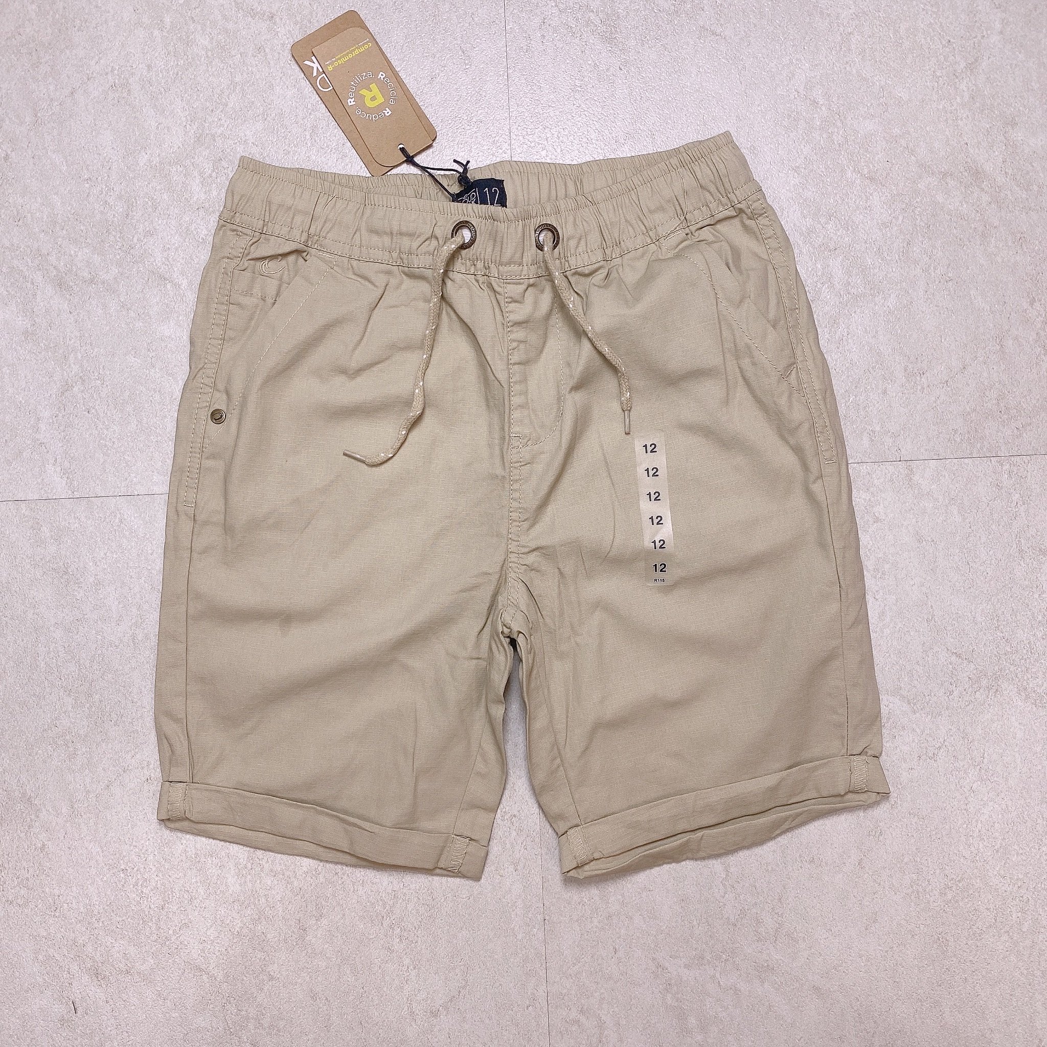 Quần short thô Cloud Break dư xịn dòng Đại trơn màu Bé Trai size 10 - 16y