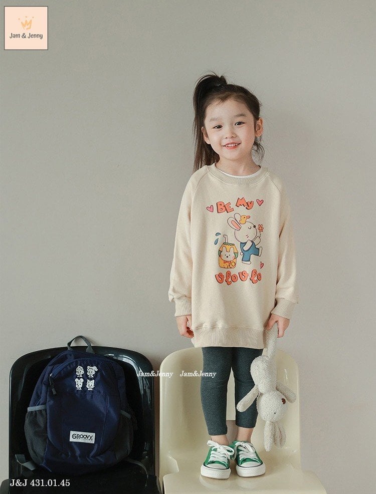 Set Jam&Jenny áo váy + quần legging cotton 3 hình BG size 2 - 12y