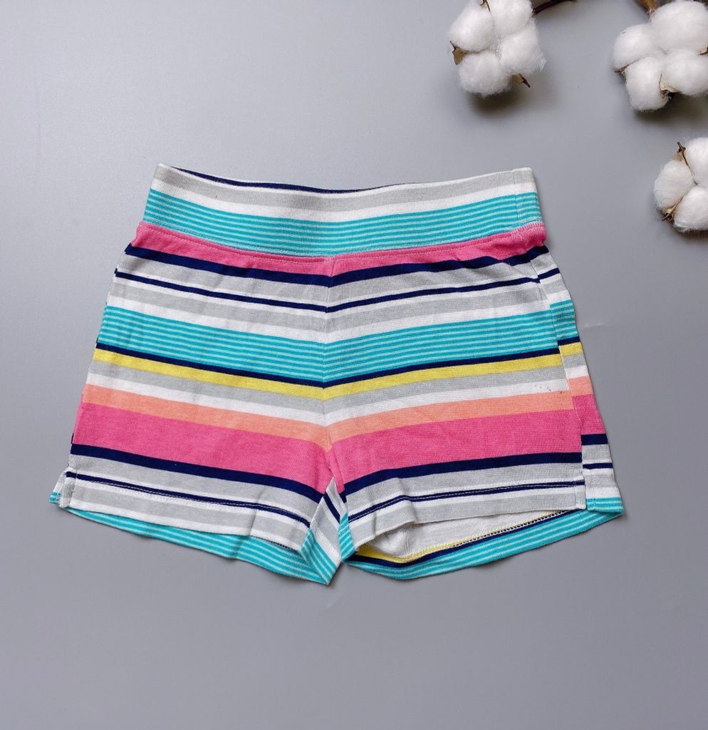 [30%] Quần đùi cotton Gymboree kẻ ngang sắc màu