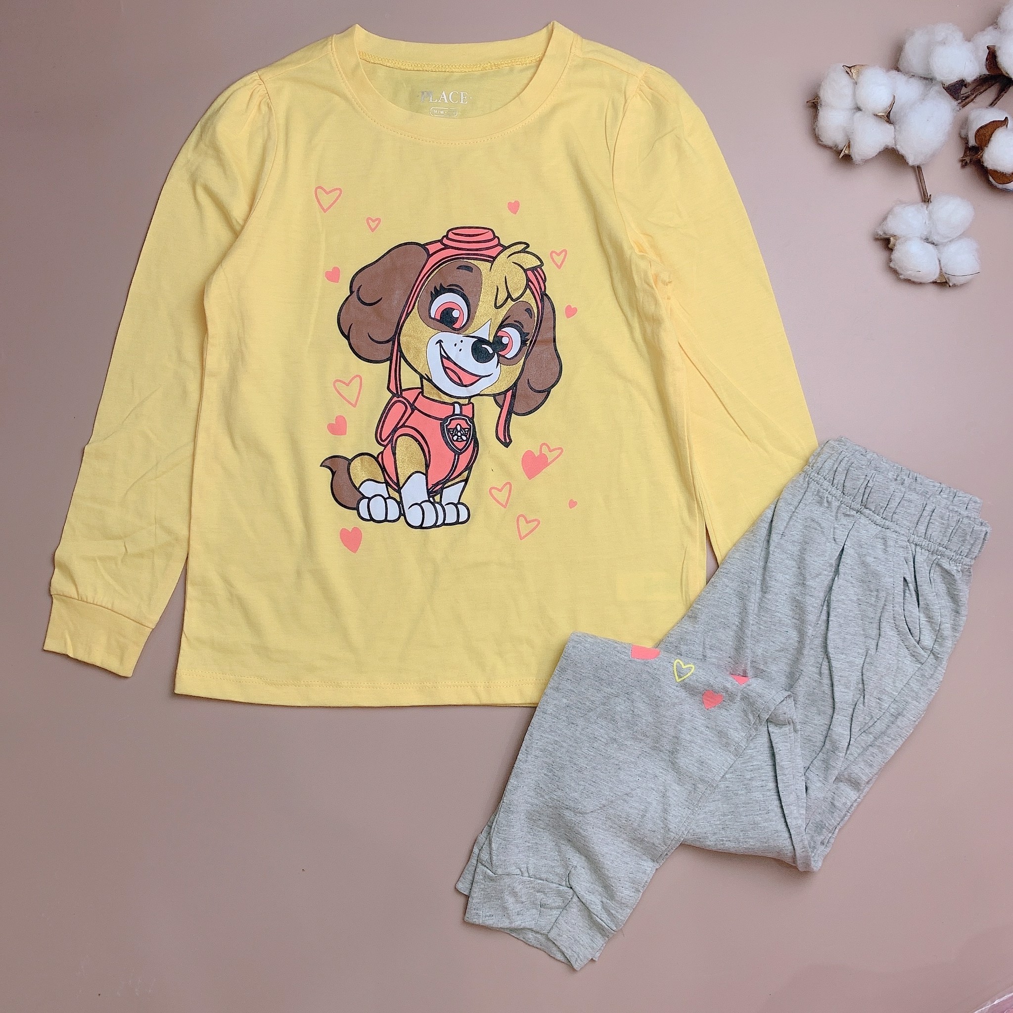 Bộ cotton vải dư Place Bé Gái nhiều hình 4-14y