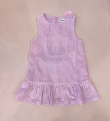 Váy yếm nhung Babidiboo màu tím đuôi cá size 100 - 140