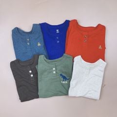 Bộ cotton BabyGap BT - cổ trụ nhiều màu trơn size 12m - 14y