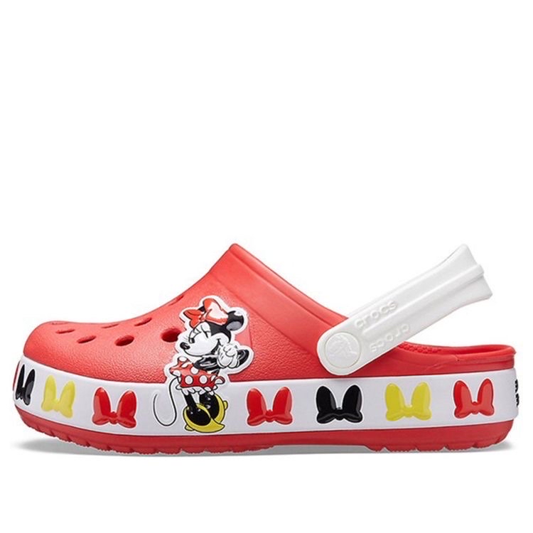Sục crocs đỏ viền Minnie BG