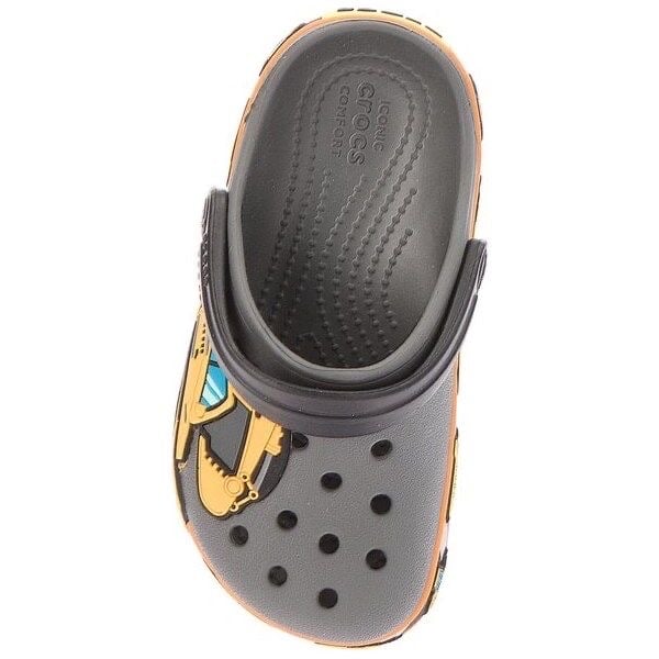 Sục Crocs màu ghi đậm máy xúc BT