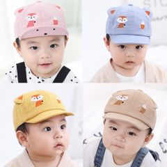 Mũ lưỡi trai vải mềm 4 màu hình cáo