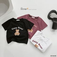 Áo cotton Beemo cozy in hình gấu nhiều màu BTBG size 80-130