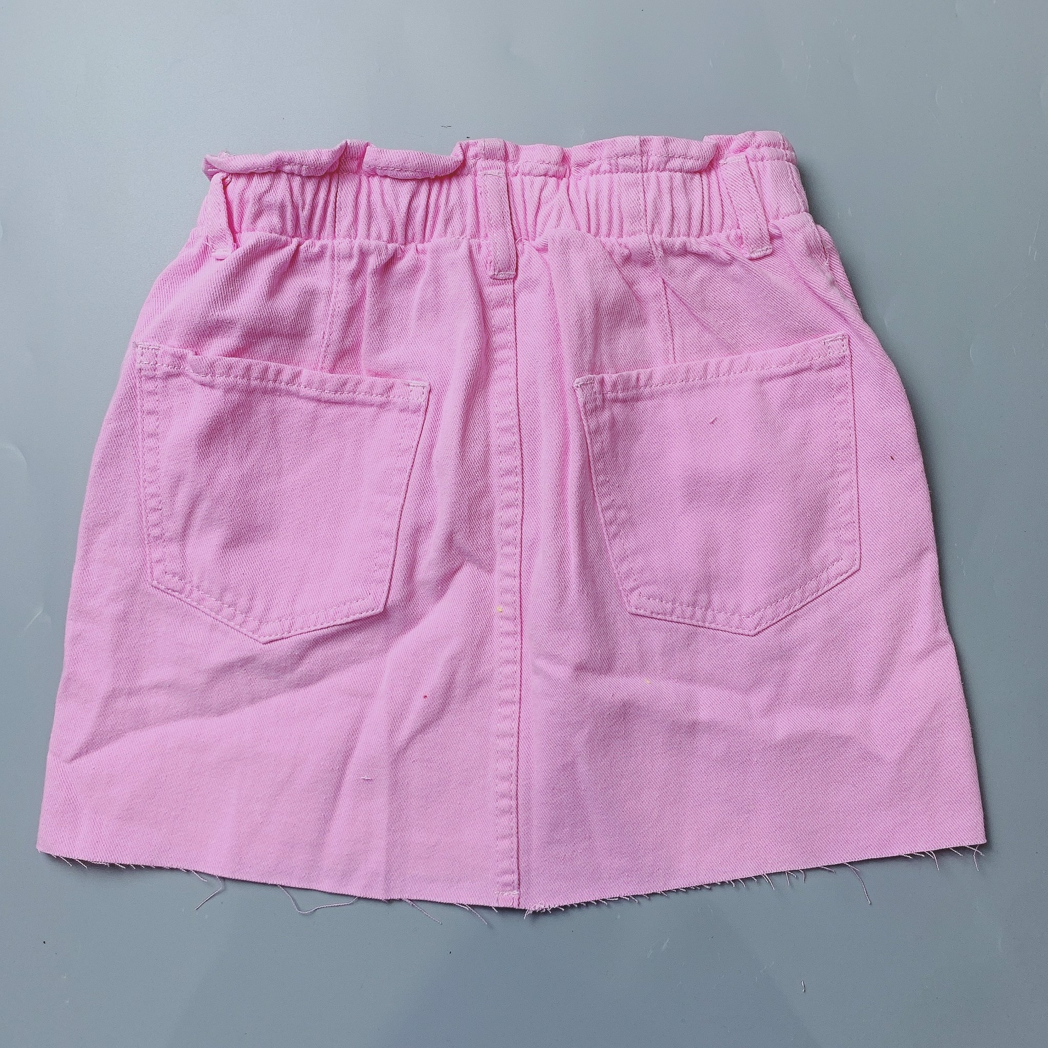 Chân Váy jean Zara cạp chun - màu hồng