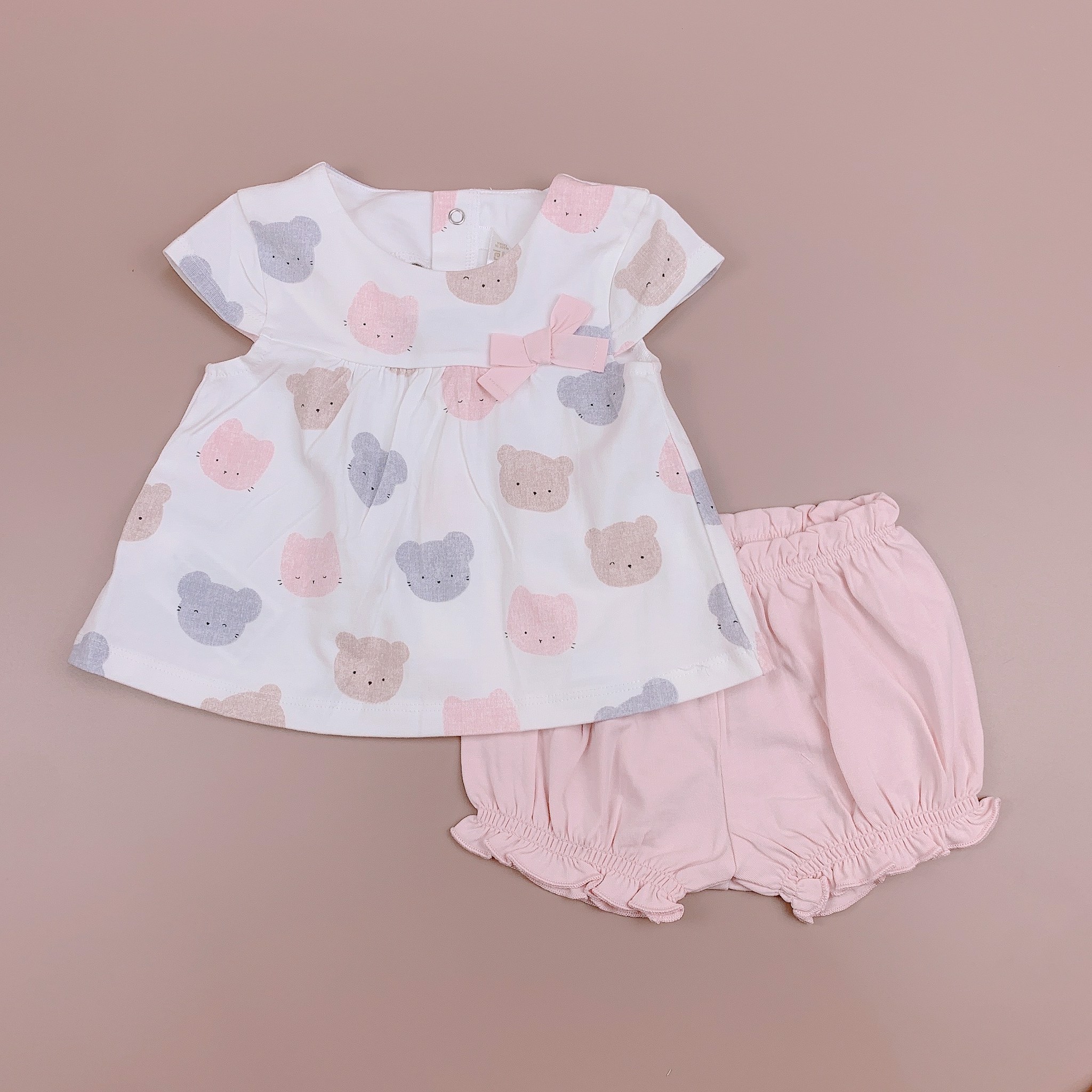 Bộ cotton Mayoral 4 hình gấu / hoa BG 1-18m
