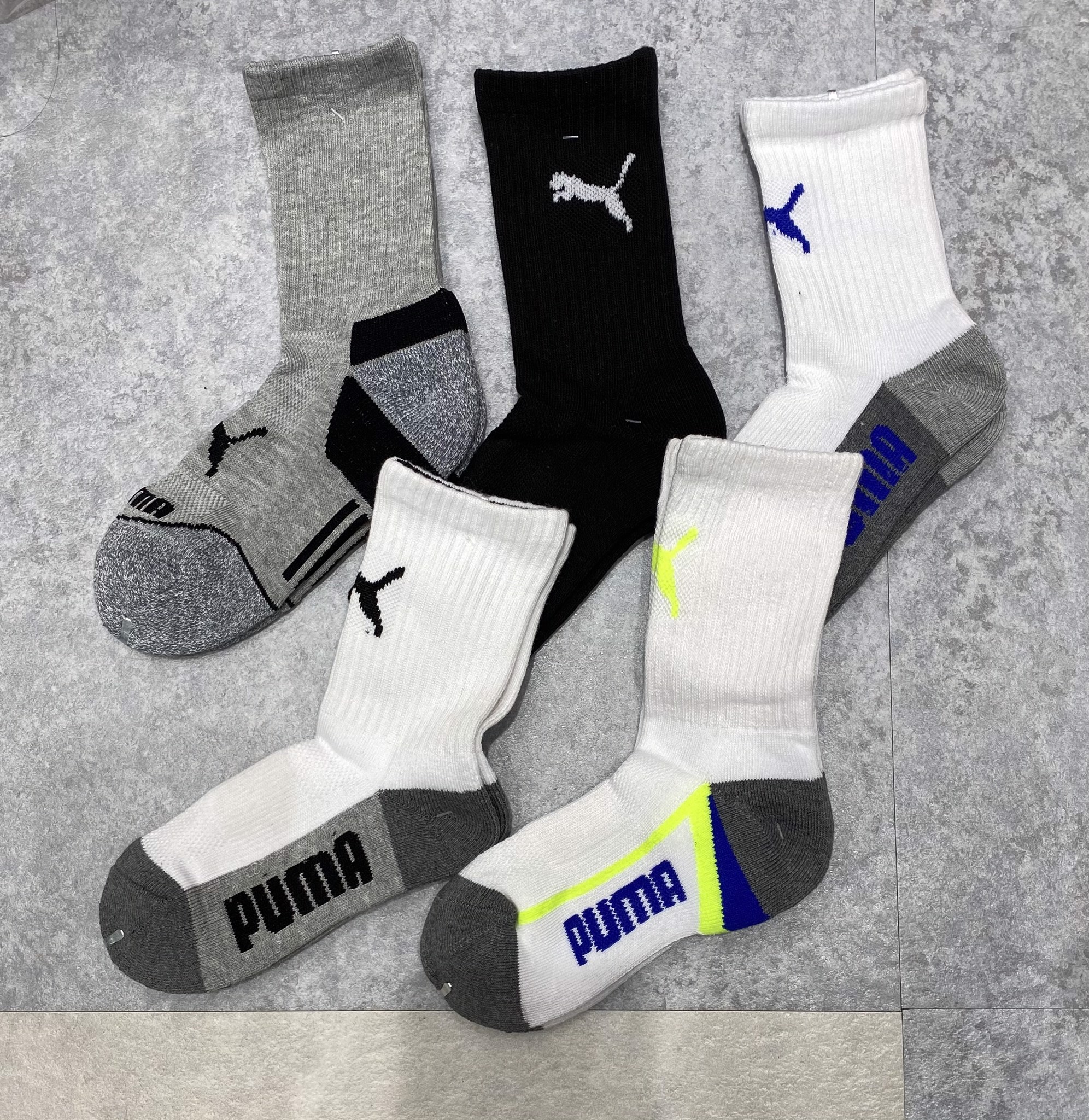 Tất Puma cao cổ trắng / ghi / đen Bé Trai