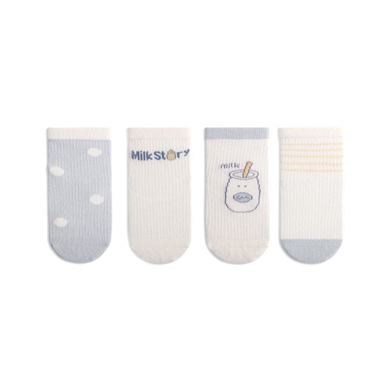 Set 4 tất lưới cao cổ Nemo Baby in hình 4 tông màu