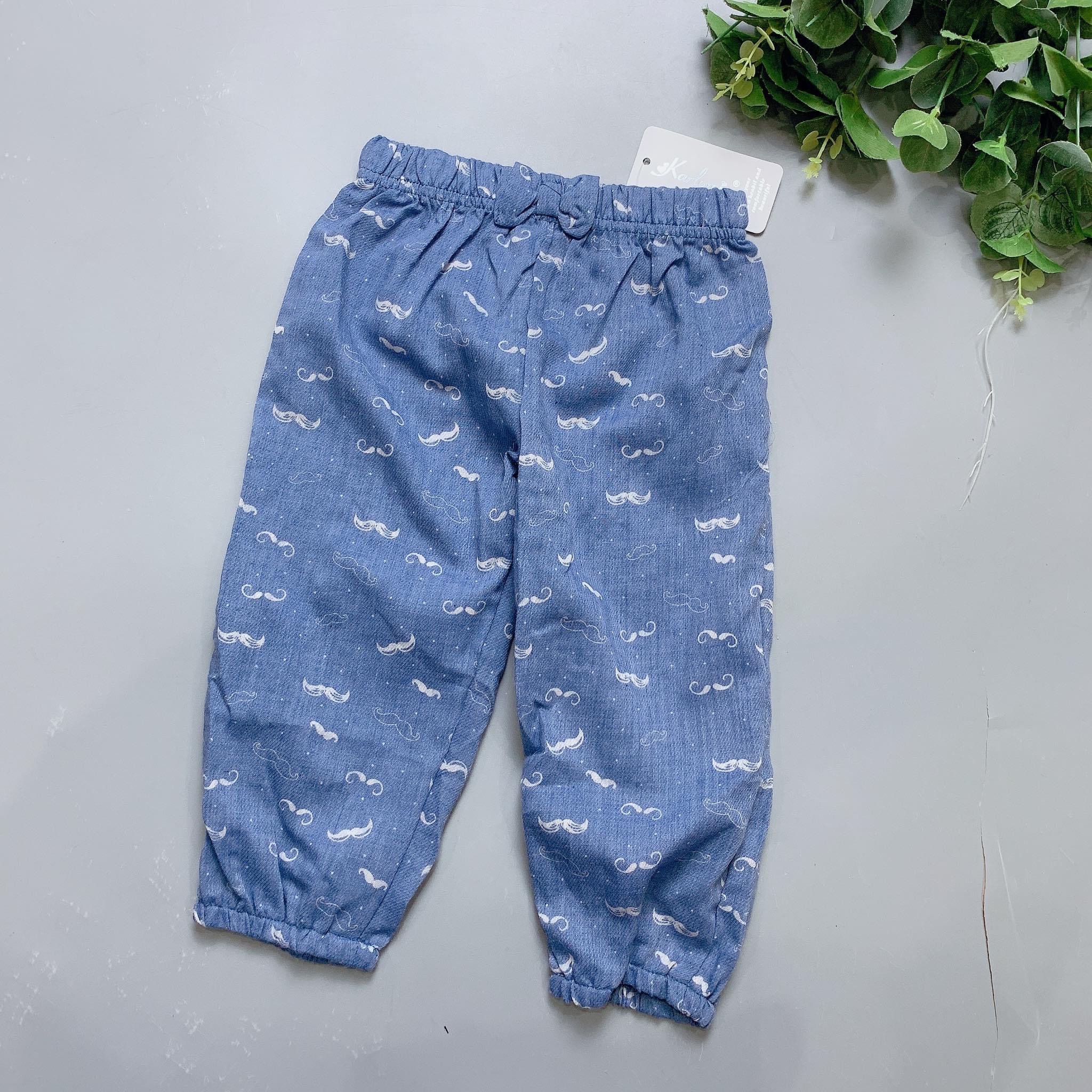 Quần alibaba Karlomico- xanh hình râu